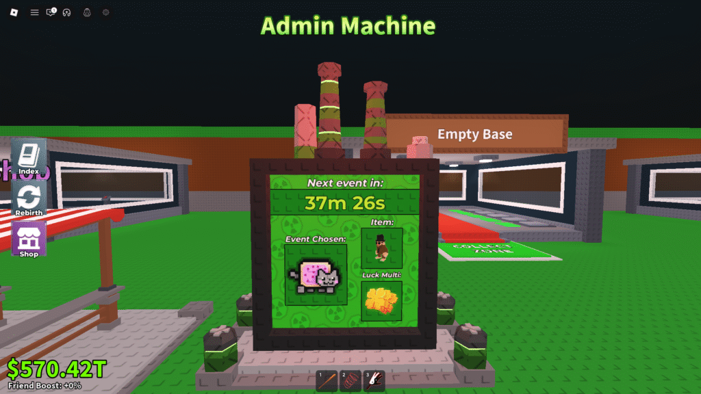 Admin Machine steal a brainrot