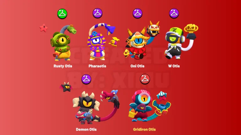 All Otis Skins from Brawl Stars