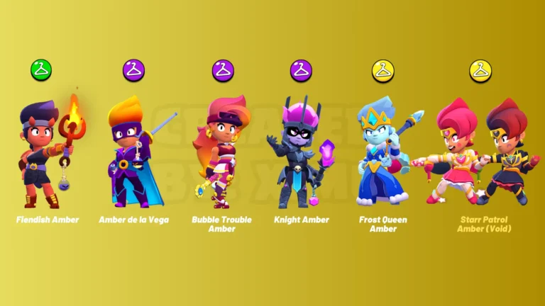 All Amber Skins from Brawl Stars
