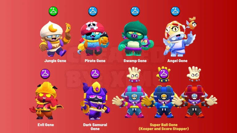 All Gene Skins from Brawl Stars